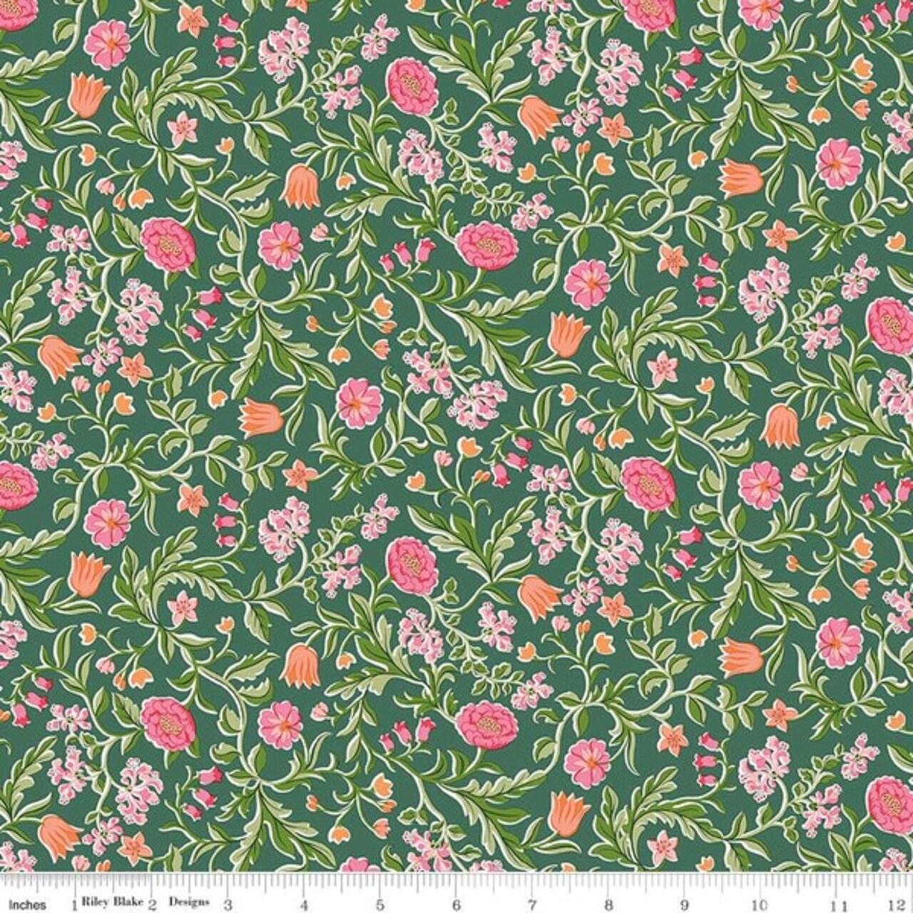 May's Flowers in A (01667453a) | Craft Garden | Liberty Fabrics | Riley Blake